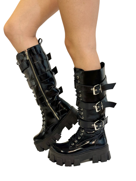Bota Amelia Negro Exotica-1