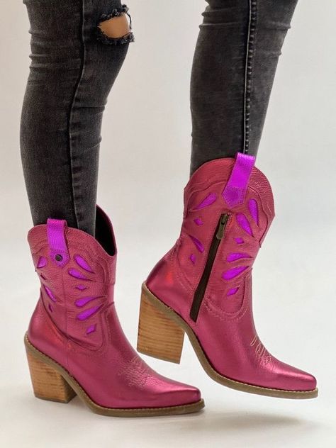 Bota Lina Fucsia violeta Exotica-0
