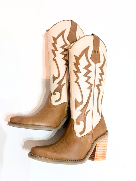 Bota Gina Canela Hueso Exotica-1