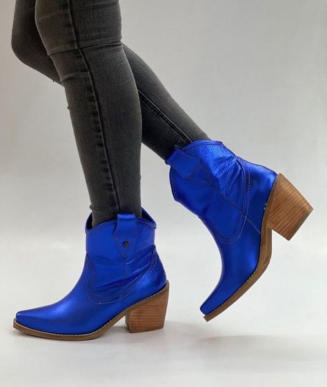Botin Agata Azul Exotica-0