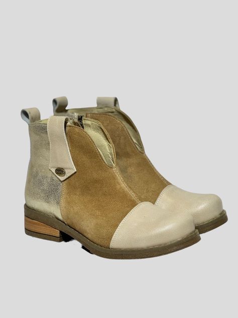 Botin Aline Dorado Exotica-0
