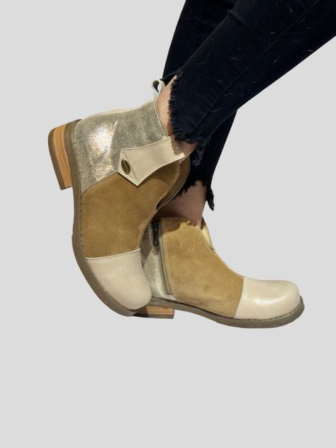 Botin Aline Dorado Exotica-1