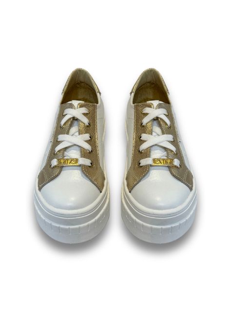 Zapatilla Vero Blanco Dorado Exotica-2