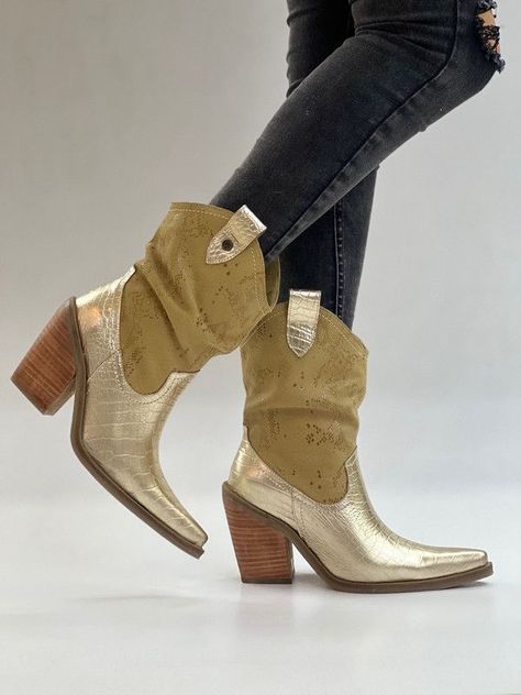 Bota Nina Dorado Exotica-0