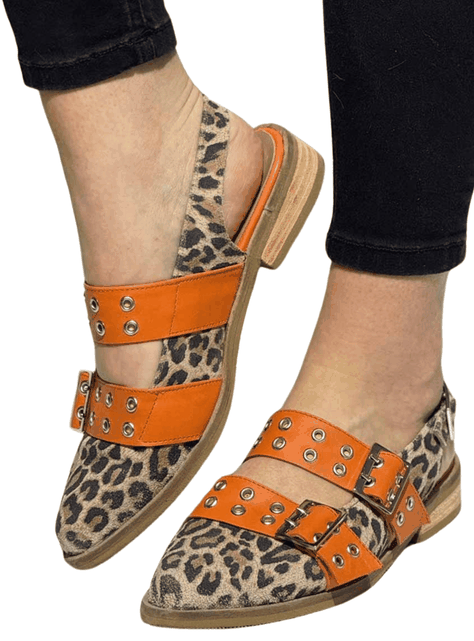 Puntilla ELBA / Print Correas Naranjas Exotica-0