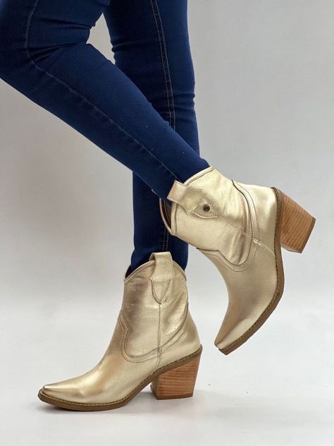 Botin Agata Dorado Exotica-0