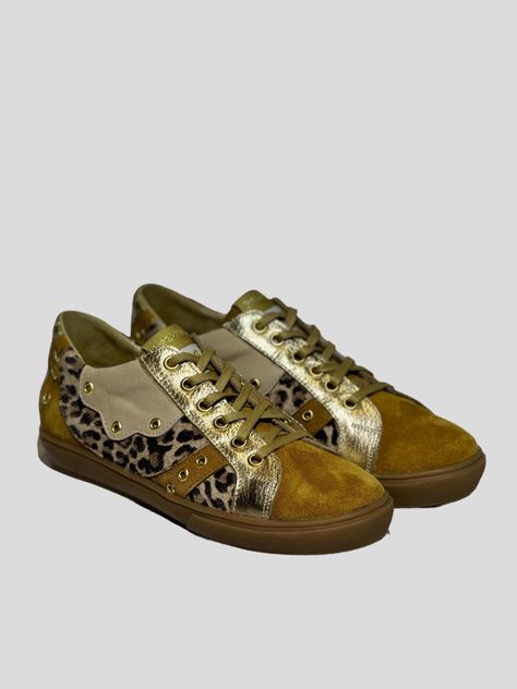 Zapatilla Niza Dorado Exotica-0