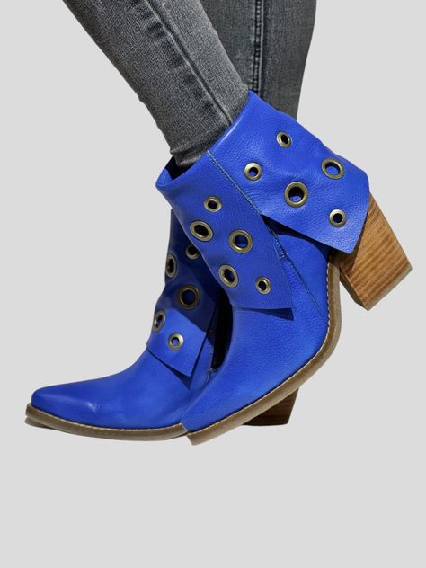 Botin Pola Azul Exotica-1