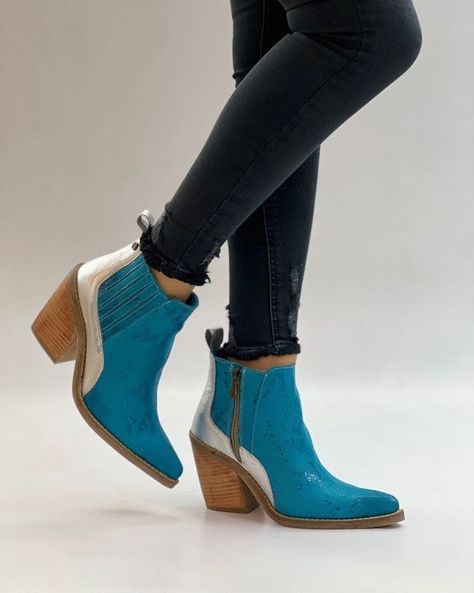 Botin Kelly Turquesa Exotica-0
