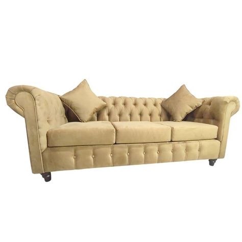 Sofa 3 Cuerpos Chesterfield Camel Super Soft-1
