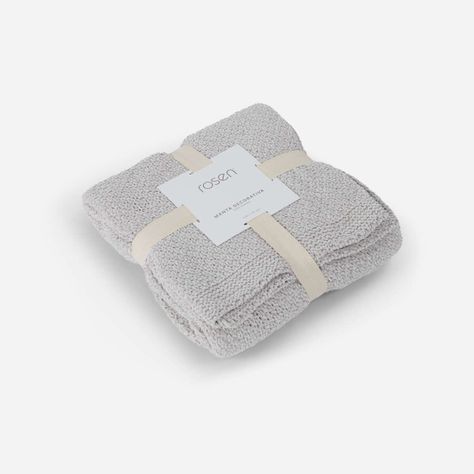 Manta Chenille 130 x 170 cm Gris Perla-0