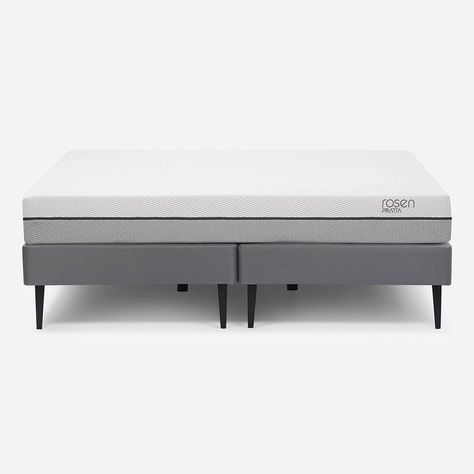 Cama Europea Pratta King Pata Acero Base D. 180 x 200 cm-1