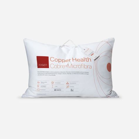 Set 2 Almohada Microfibra Copper Health 50x70 cm Americana-3