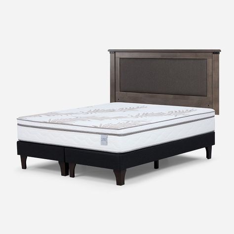 Cama Europea Neo Plus 2 Plazas 150x200 cm + Respaldo New Ray-2