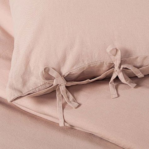 Funda Plumón Lino-Algodón Pure Liso Rosa Nude 1,5 Plazas-3
