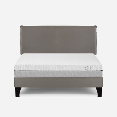 Cama Europea Pratta 2 Plazas Pata Madera BN+Respaldo Maurice-0