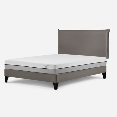 Cama Europea Pratta 2 Plazas Pata Madera BN+Respaldo Maurice-1