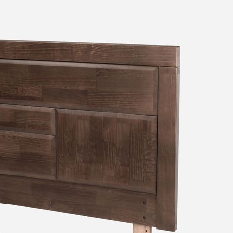 Cama Europea Pratta Full Pata Madera +Respaldo y 2 Veladores-3