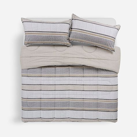 Plumón Algodón Reversible Bali Beige 1,5 Plazas-0