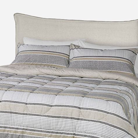 Plumón Algodón Reversible Bali Beige 1,5 Plazas-2
