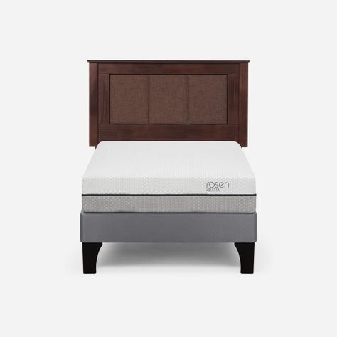 Cama Europea Pratta 1 Plaza Pata Madera+Respaldo Rachel Café-0