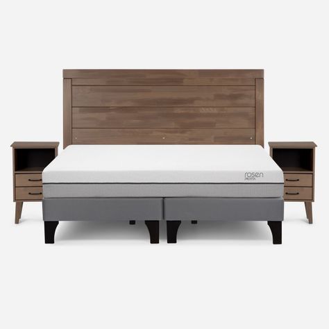 Cama Europea Pratta King Pata Madera + Muebles Sicilia-0