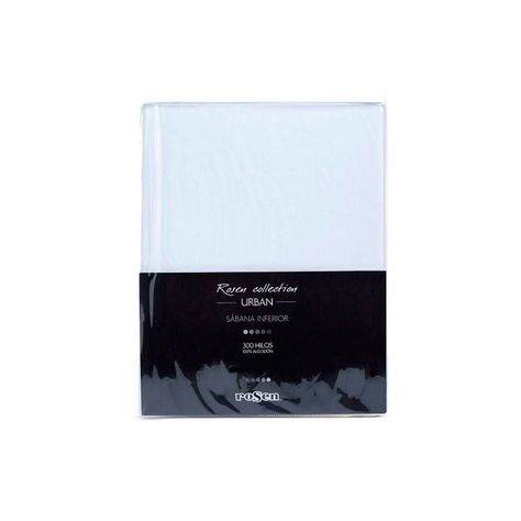 Sábana Inferior Rosen 300 Hilos Algodón Blanca 1,5 Plazas-1