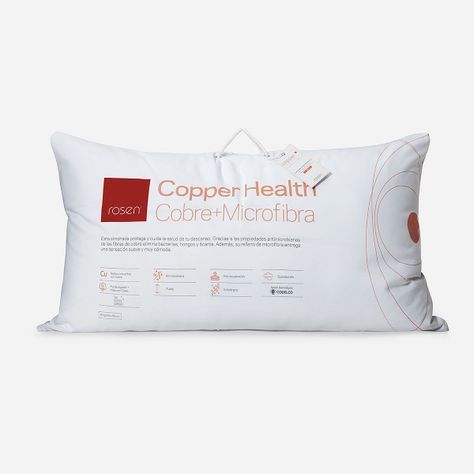 Set 2 Almohada Microfibra Copper Health 50x90 cm King-3