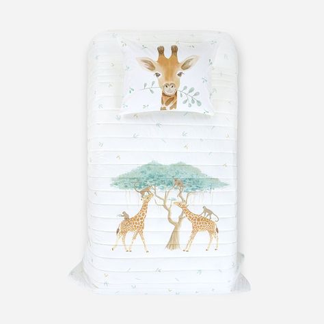 Cubrecama Rosen Kids Algodón Reversible África 1,5 Plazas-0