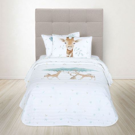 Cubrecama Rosen Kids Algodón Reversible África 1,5 Plazas-2