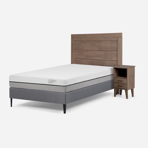 Cama Europea Pratta 1 Plaza Pata Acero + Muebles Sicilia-1