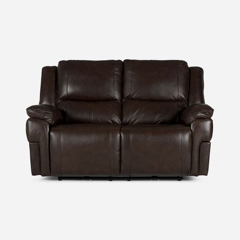 Sofá Reclinable Jeff Eléctrico 2 Cuerpos Cuero Chestnut-3