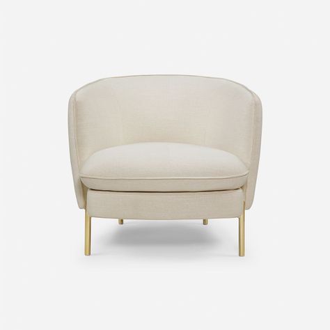 Poltrona Rosen Linz Tela Marfil-2