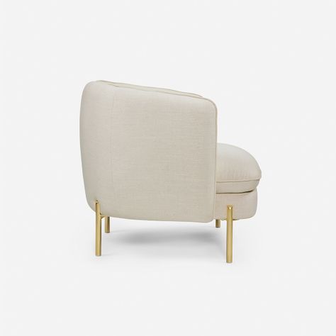 Poltrona Rosen Linz Tela Marfil-3