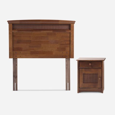 Cama Pratta 1,5 Plazas + Respaldo + Velador Veneto-2