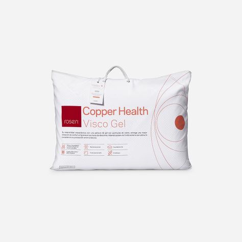 Almohada Rosen CopperHealth Viscoélastica Americana 40x60 cm-0