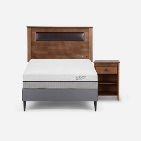 Cama Europea Pratta 1 Plaza Pata Acero + Muebles Ferrara-0