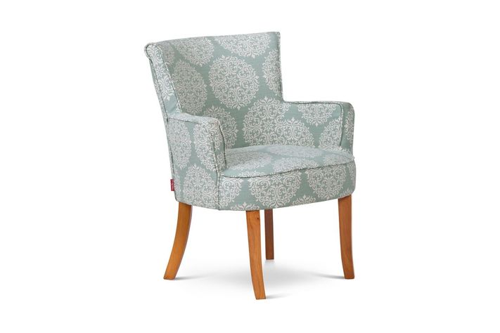 Set 2 Poltronas Rosen Emily Tela Flor Celeste-1