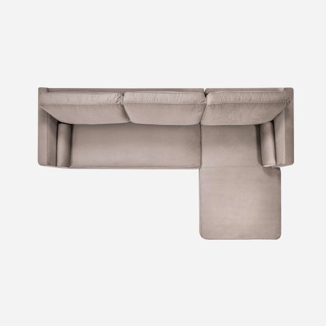 Sofá Seccional Rosen Harbord II Derecho Tela Beige-2