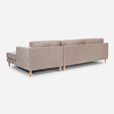 Sofá Seccional Rosen Harbord II Derecho Tela Beige-3