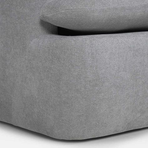 Poltrona Giratoria Rosen Newton Tela Gris Plata-4