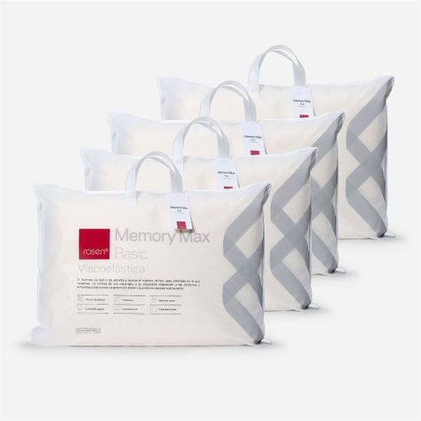 Set 4 Almohadas Rosen Memory Max Basic Americana 42x62 cm-0