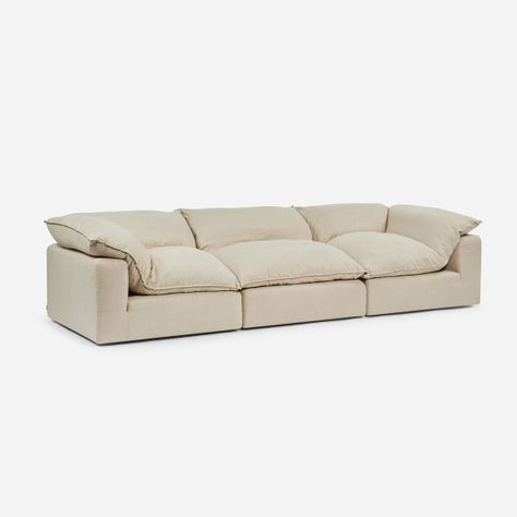 Sofá Modular Rosen Shanklin 2 Esquineros+1 Butaca Tela Beige-0