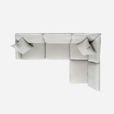 Sofá Seccional Rosen Zagreb Derecho Tela Beige-2