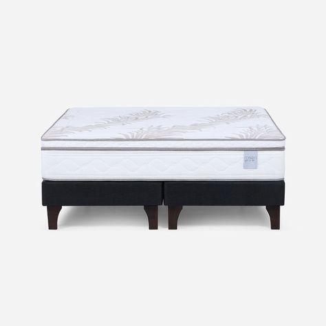 Cama Europea Neo Plus Super King + Almohadas Microfibra Feel-1