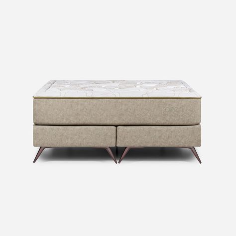 Box Spring Rosen Somnus King 180 x 200 cm Nougat II-1