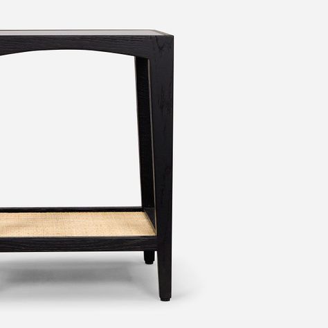 Mesa Lateral Cuadrada 45x45x55 cm Mikeli Negra-4