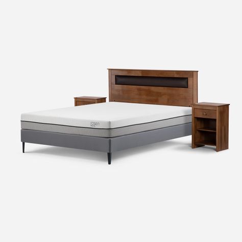 Cama Europea Pratta 2 Plazas Pata Acero BN + Muebles Ferrara-1