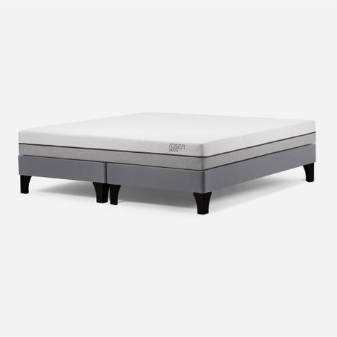 Cama Europea Pratta King 180x200 cm + Almohadas Fibra Light-3