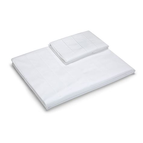 Sábana Rosen 300 Hilos Algodón Lisa Blanca King-3